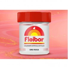 Colorante Fleibor en Polvo Comestible Oro Rosa 5 Gr