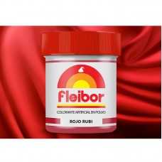 Colorante Fleibor en Polvo Comestible Rojo Rubí 5 Gr