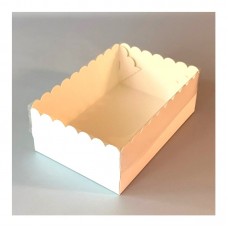 Caja Container Ondas Pasteleria 25 x 17 x 9,5 Cm