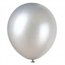 Globo Globolandia N10 Plateado Perlado x 50 Unidades