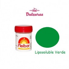 Colorante Polvo Fleibor Verde Liposoluble 5 gr