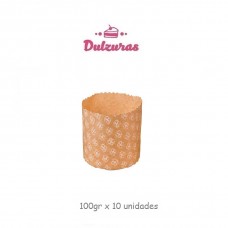 Molde Pan Dulce Papel 100Gr x10