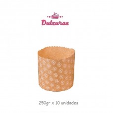 Molde Pan Dulce Papel 250Gr x10