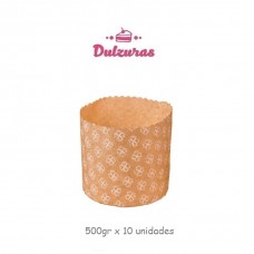 Molde Pan Dulce Papel 500Gr x10