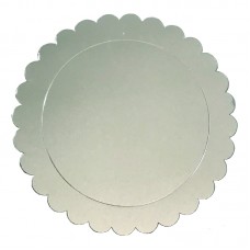 Plato Sol Plateado Metalizado 30 Cm Moldpack